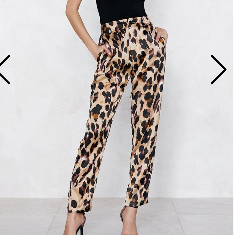 Nasty Gal leopard pants